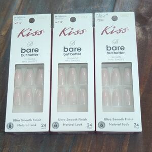 Kiss Bare But Better Press On  Nails 💅 Color Gentle Garden